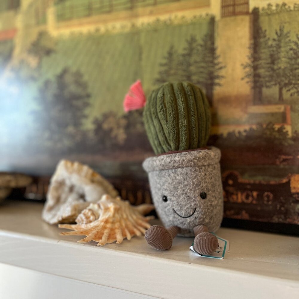 Rare Jellycat Barrel Cactus with small stain